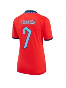England Jack Grealish #7 Replika Borta Kläder Dam VM 2022 Kortärmad